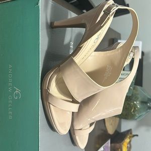 Andrew Geller brand. Heels were worn once only. Perfect condition!
